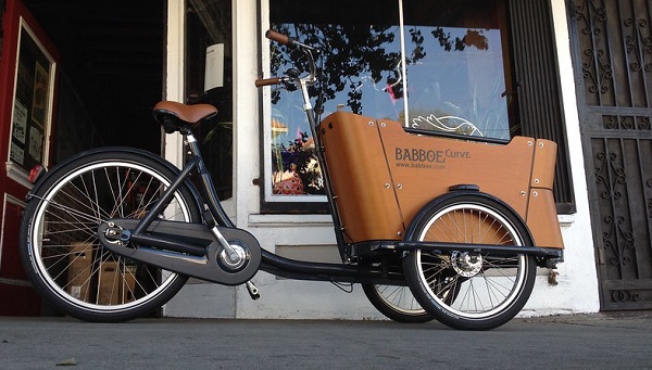 bicicleta de carga tipo triciclo