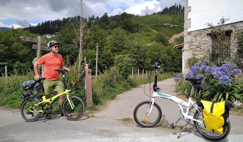 rutas con bicicleta plegable